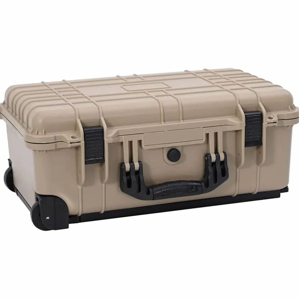 vidaXL Harde bagagekoffer Zand 56 x 35 x 23 cm Polypropyleen en ABS