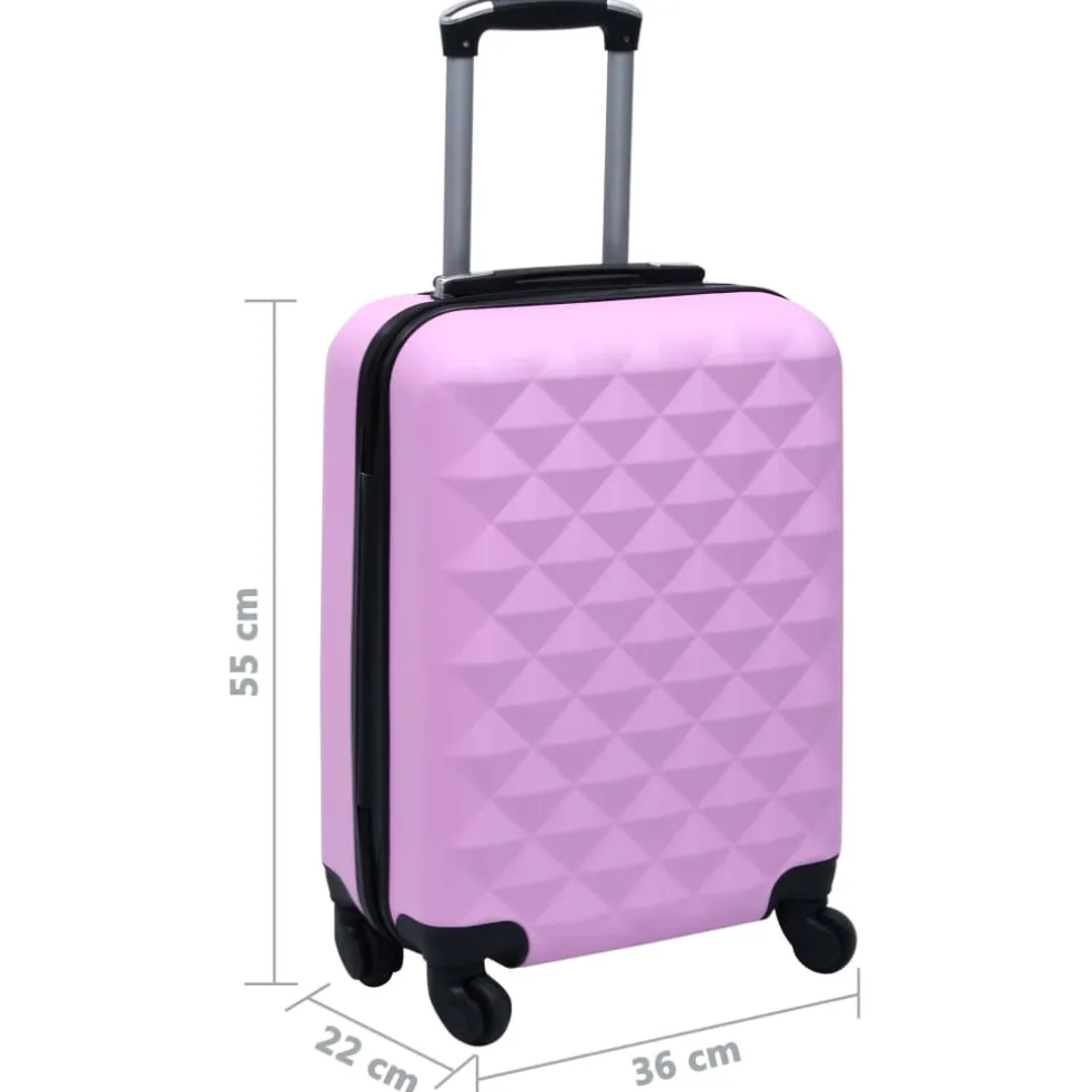 vidaXL Harde koffer ABS roze