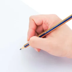 vidaXL HB Potloden Ø 0,7 x 18 cm Blauw en Geel Massief Populieren Hout