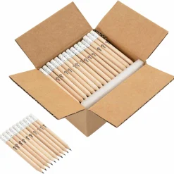 vidaXL HB Potloden Ø 0,7 x 10 cm Naturel Massief Populieren Hout