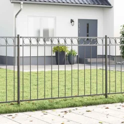 vidaXL Hecelement ASSEN 170 x 130 cm Staal Grijs