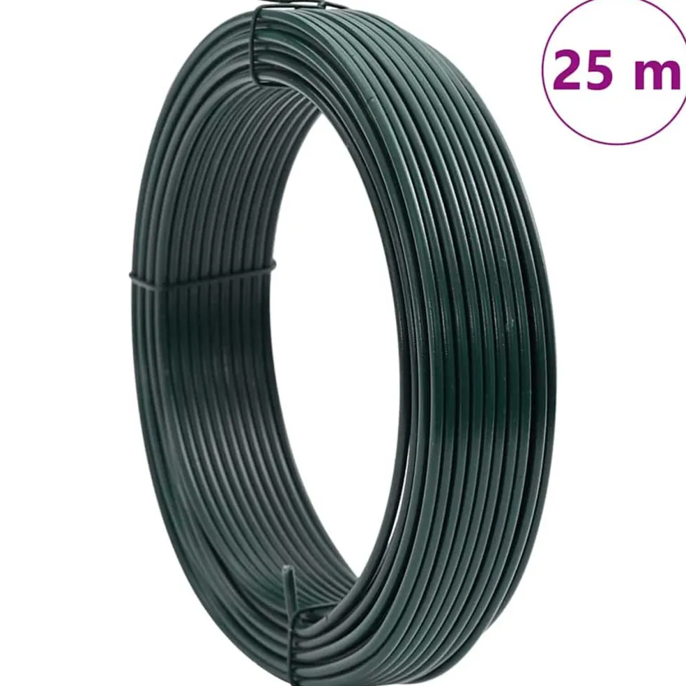 vidaXL Hek binddraad Groen 25 m PVC