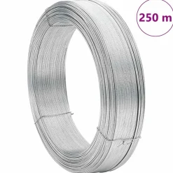 vidaXL Hekbinddraad 250 m 1,4 mm staal