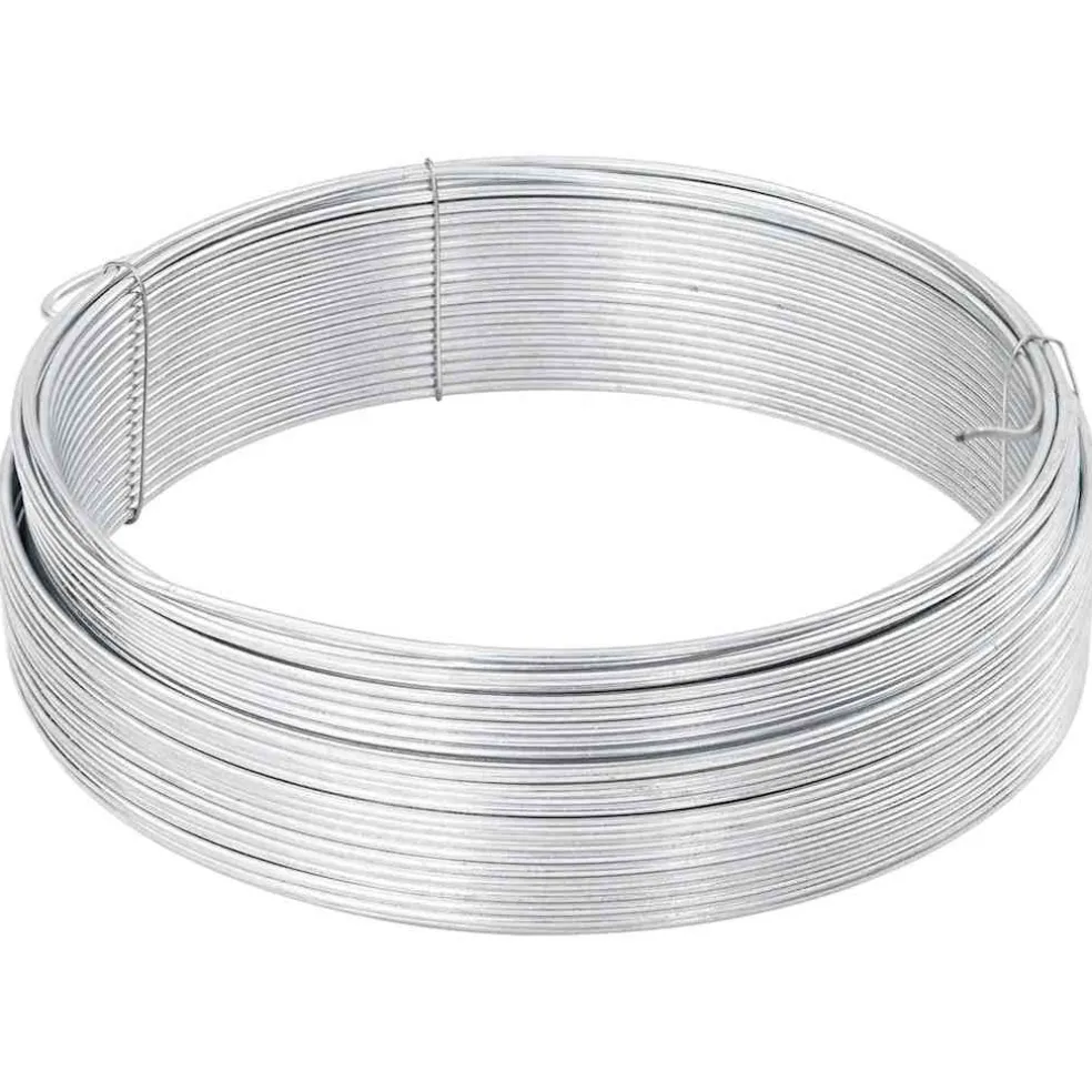 vidaXL Hek binddraad Zilver 80 m Warm verzinkte draad