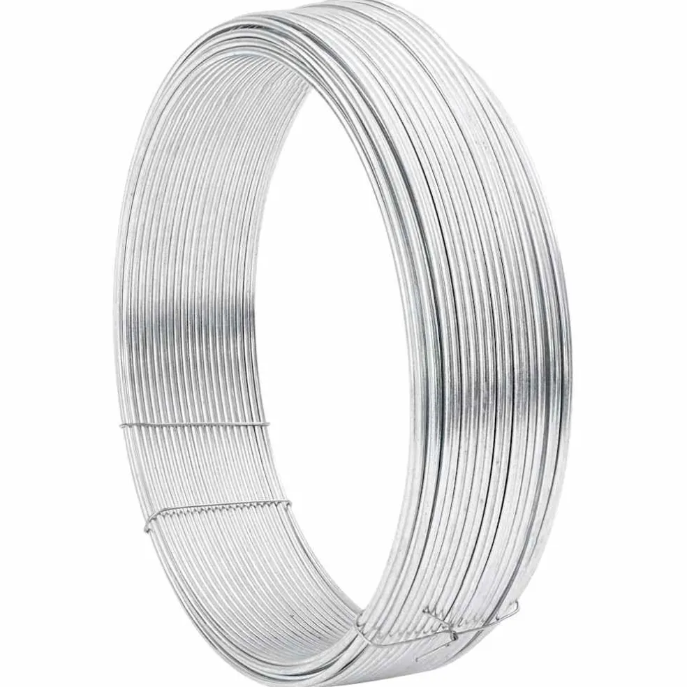 vidaXL Hek binddraad Zilver 80 m Warm verzinkte draad