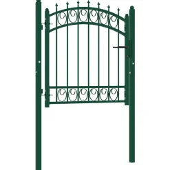 vidaXL Hekkenpoorten EMMEN 100 x 100 cm Groen Vergrendelbaar