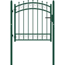 vidaXL Hekkenpoorten EMMEN 100 x 100 cm Groen Vergrendelbaar