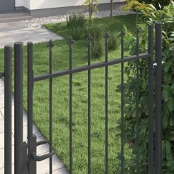 vidaXL Hekpoort BOXTEL 103 x 250 cm Gepoedercoat staal Grijs