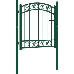 vidaXL Hekpoort EMMEN met gebogen bovenzijde staal 100x86 cm groen