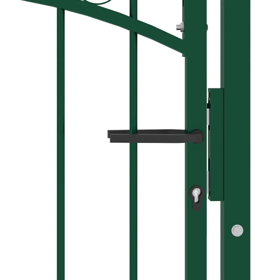 vidaXL Hekpoort EMMEN met gebogen bovenzijde staal 100x86 cm groen