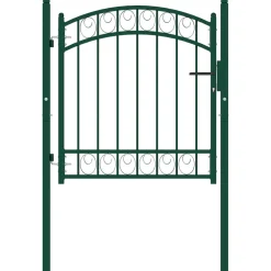 vidaXL Hekpoort EMMEN met gebogen bovenzijde staal 100x86 cm groen