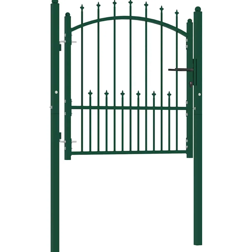 vidaXL Hekpoort EMMEN met stalen pinnen 104x97 cm groen