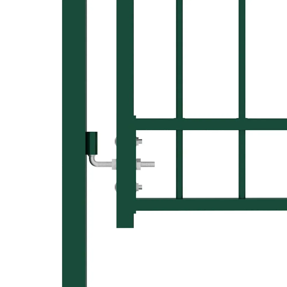 vidaXL Hekpoort EMMEN met stalen pinnen 104x97 cm groen