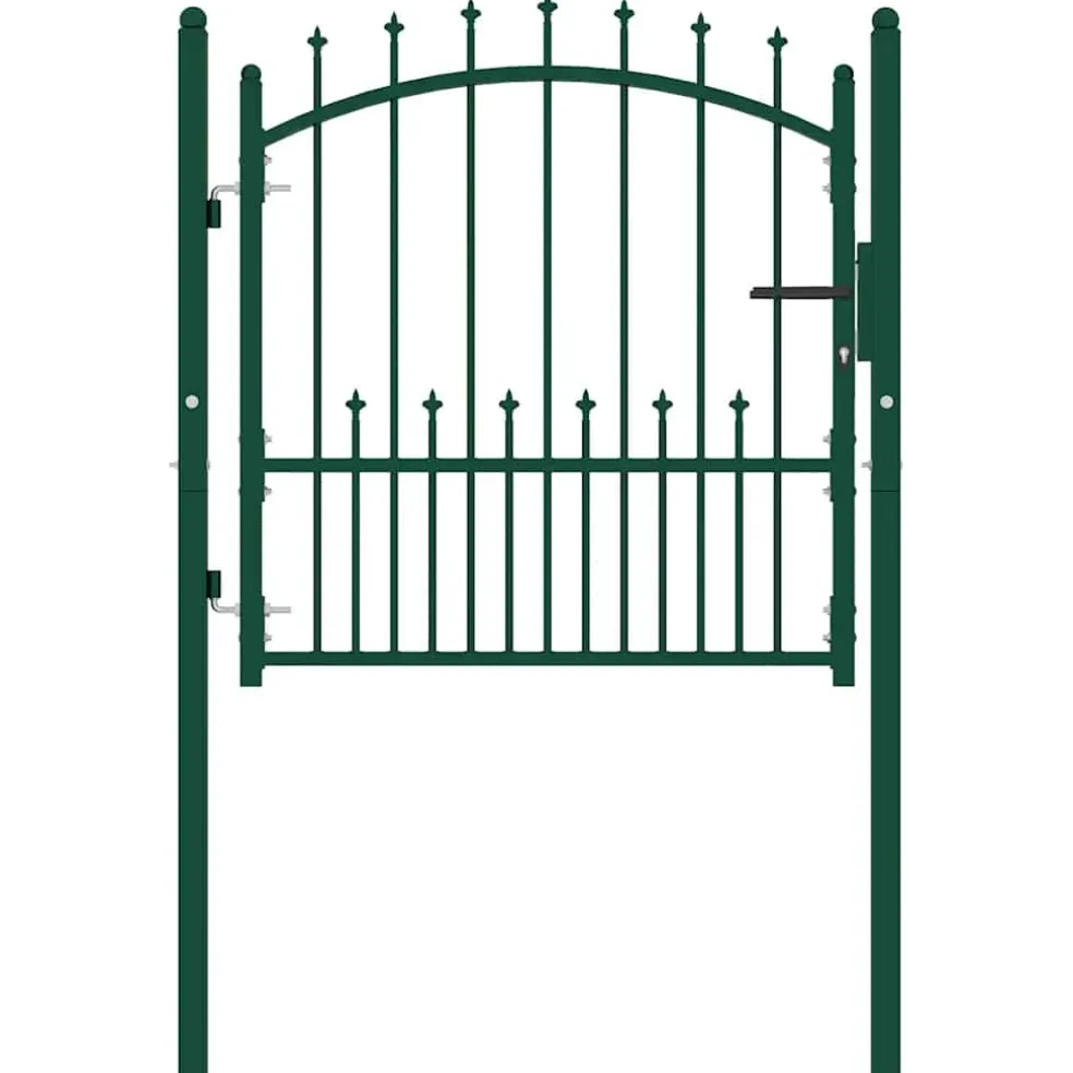 vidaXL Hekpoort EMMEN met stalen pinnen 104x97 cm groen
