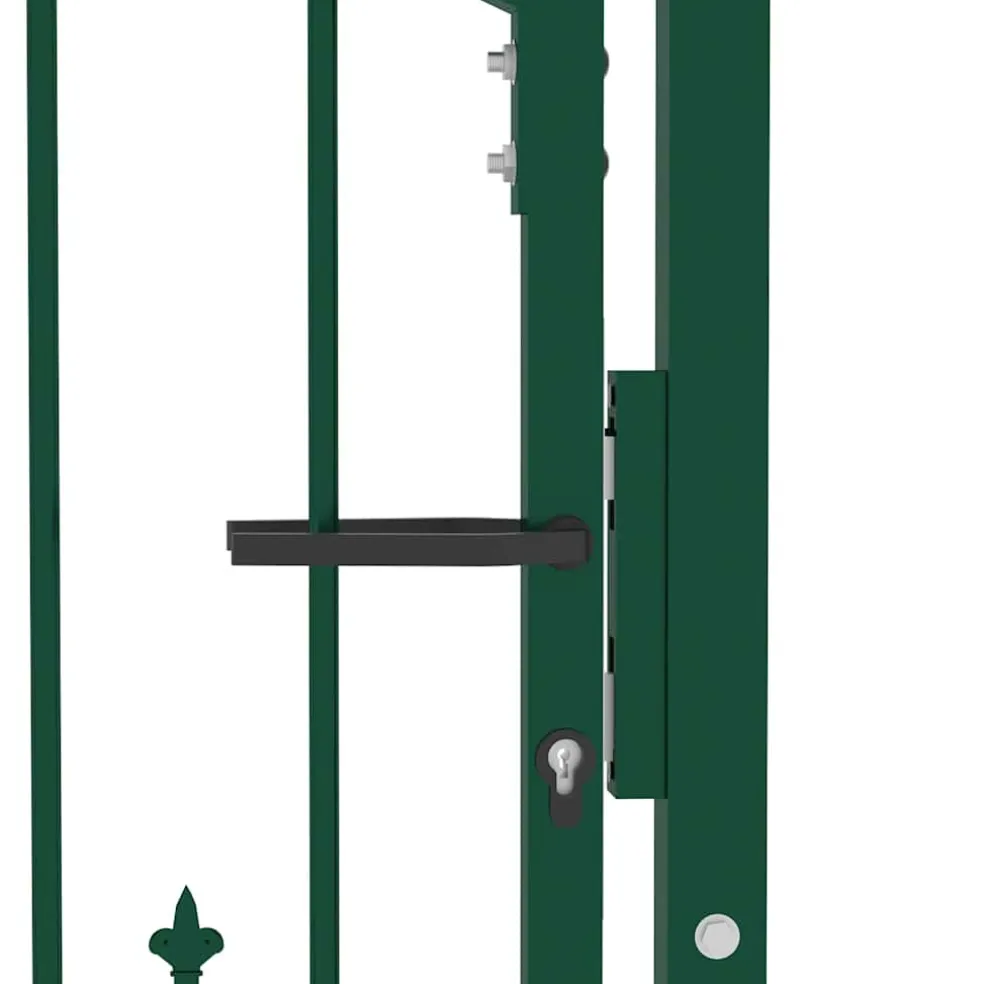 vidaXL Hekpoort EMMEN met stalen pinnen 104x97 cm groen