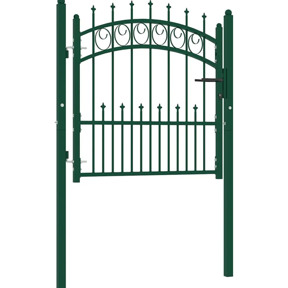vidaXL Hekpoort EMMEN met stalen pinnen 104x97 cm groen