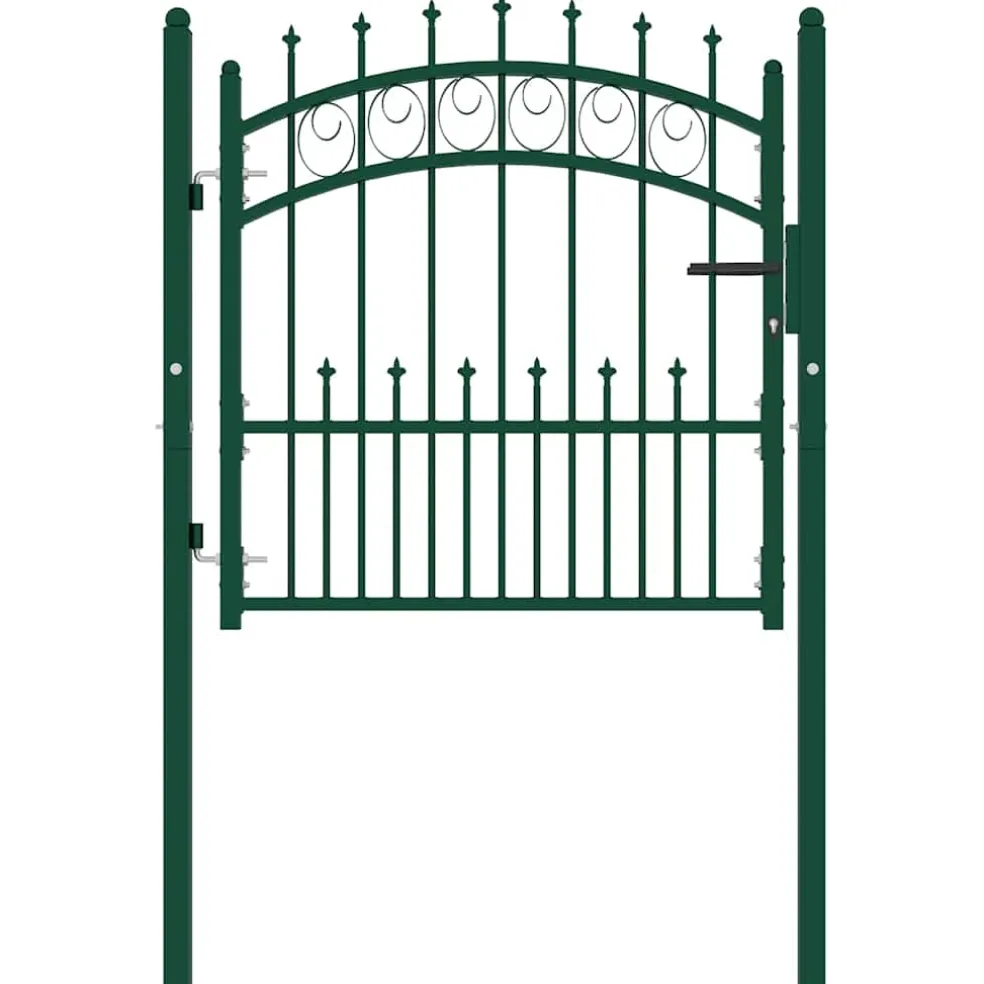 vidaXL Hekpoort EMMEN met stalen pinnen 104x97 cm groen