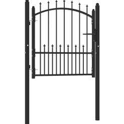 vidaXL Hekpoort EMMEN met stalen pinnen 104x97 cm zwart
