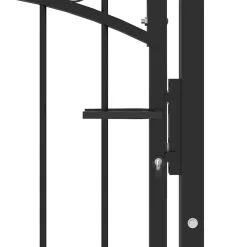 vidaXL Hekpoort EMMEN met stalen pinnen 104x87 cm zwart