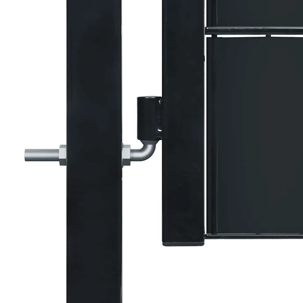 vidaXL Hekpoort PVC en staal 100x81 cm antraciet
