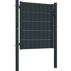 vidaXL Hekpoort PVC en staal 100x81 cm antraciet