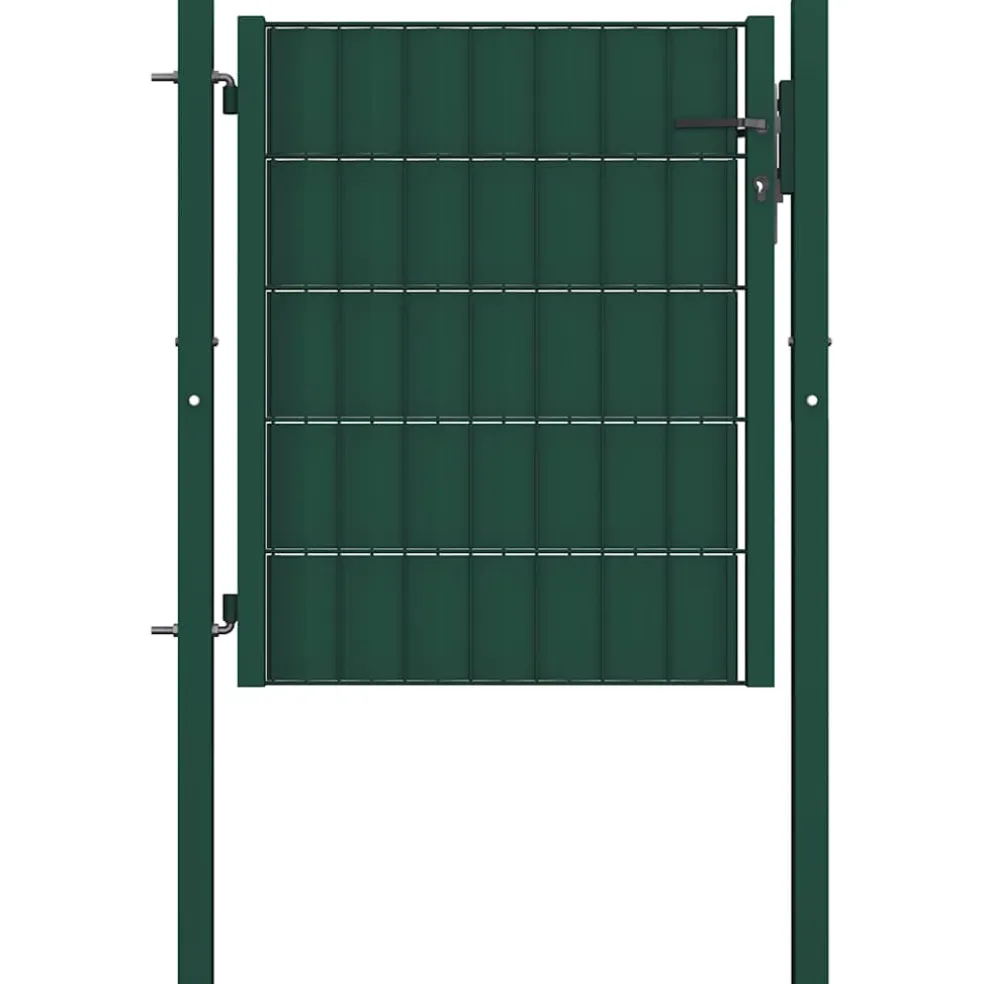 vidaXL Hekpoort PVC en staal 100x81 cm Groen