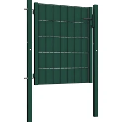 vidaXL Hekpoort PVC en staal 100x81 cm Groen