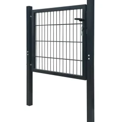 vidaXL Hekpoort staal antraciet 100x100 cm