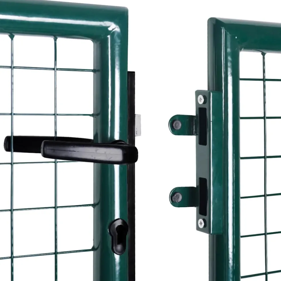 vidaXL Hekpoort staal 300x100 cm groen