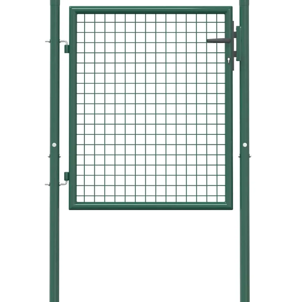 vidaXL Hekpoort staal 100x75 cm groen