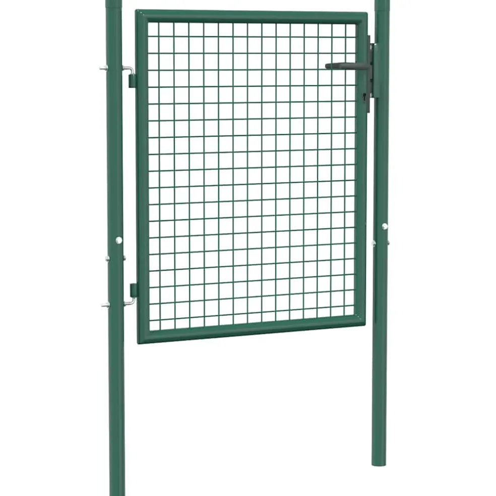 vidaXL Hekpoort staal 100x75 cm groen
