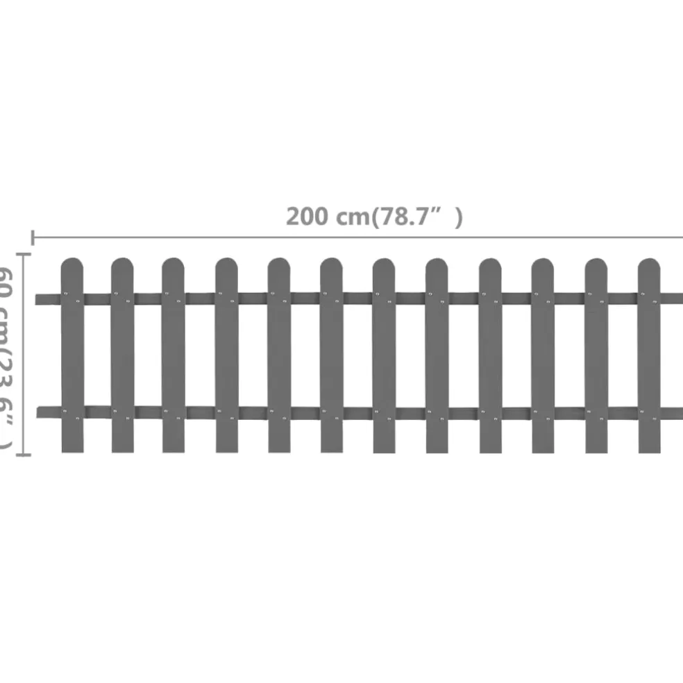 vidaXL Hek 200x60 cm HKC