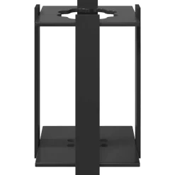 vidaXL Hengelhouder Bewerkt hout 42 x 43 x 60 cm Zwart