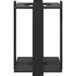 vidaXL Hengelhouder Bewerkt hout 42 x 43 x 60 cm Zwart