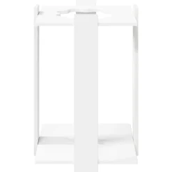 vidaXL Hengelhouder Bewerkt hout 42 x 43 x 60 cm Wit