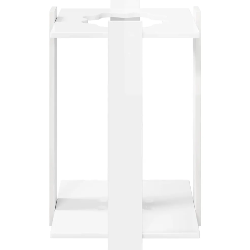 vidaXL Hengelhouder Bewerkt hout 42 x 43 x 60 cm Hoogglans Wit