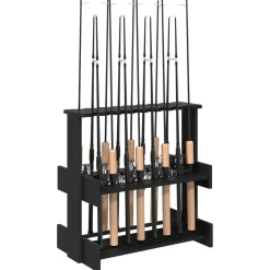 vidaXL Hengelhouder Bewerkt hout 42 x 43 x 60 cm Oud hout