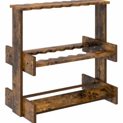 vidaXL Hengelhouder Bewerkt hout 60 x 35 x 60 cm Gerookt eiken