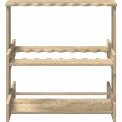 vidaXL Hengelhouder Bewerkt hout 60 x 35 x 60 cm Sonoma Eiken
