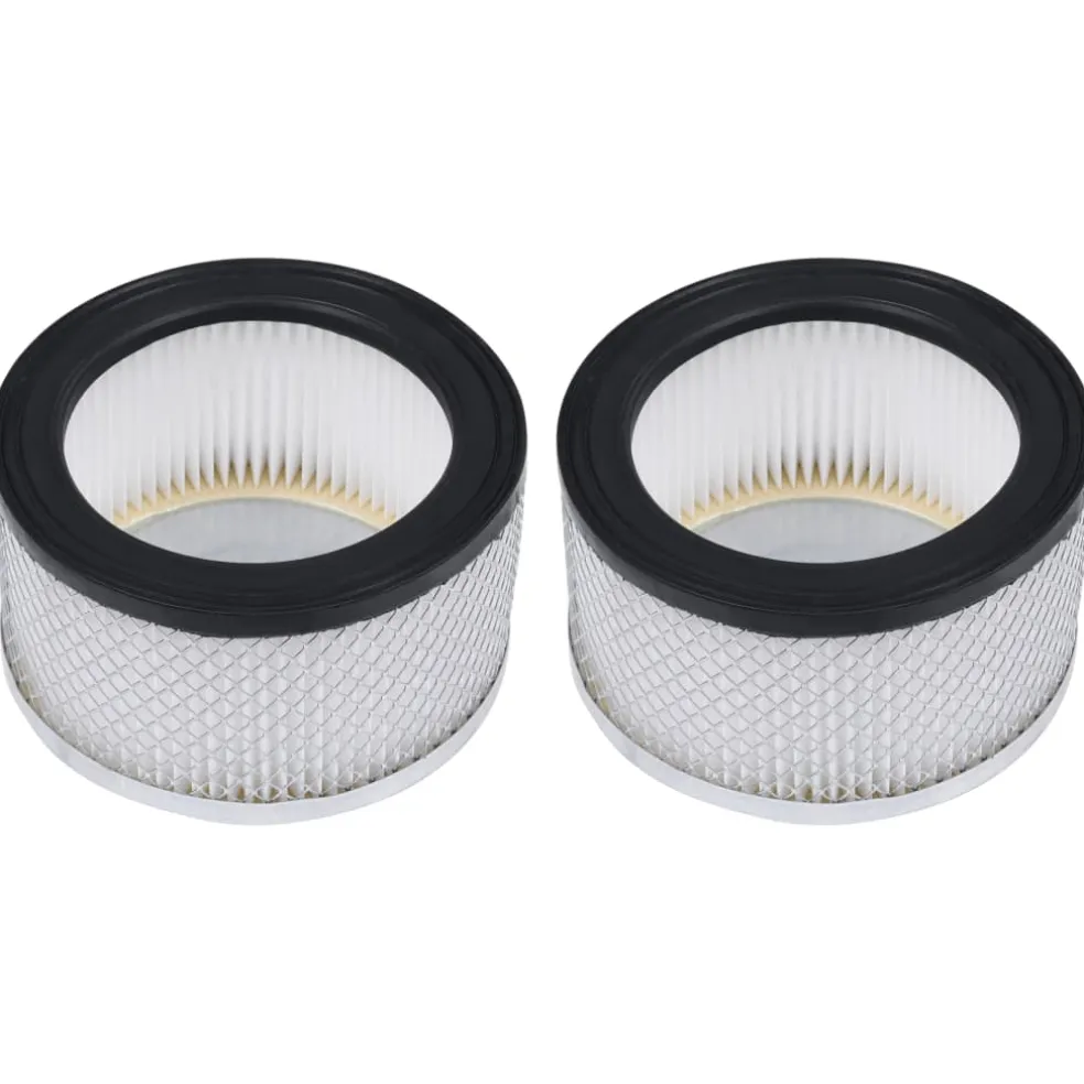 vidaXL HEPA-filters 2 st voor asstofzuigers wasbaar
