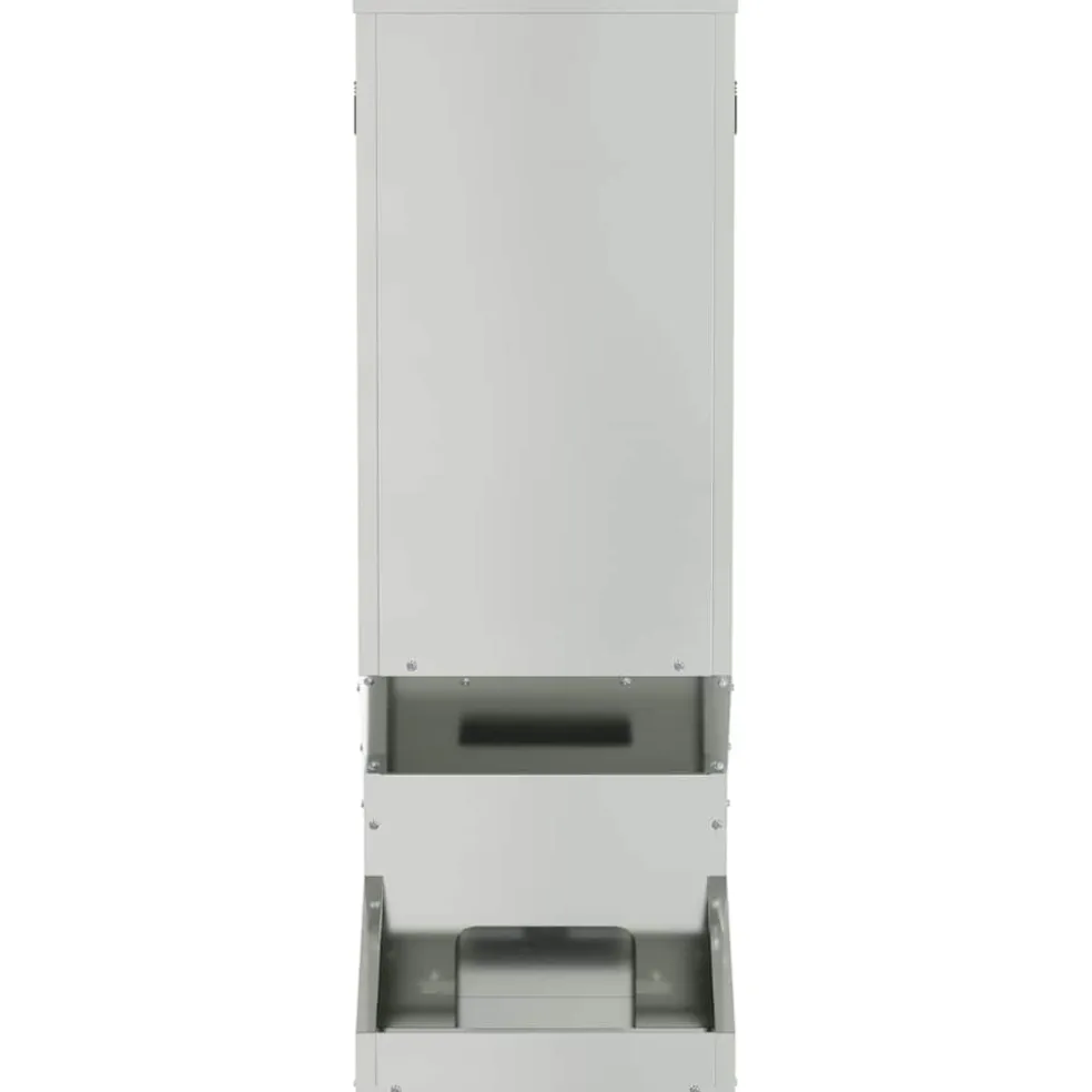 vidaXL Hertenvoerbak Zilver 28 x 30 x 80 cm 3 kg Gegalvaniseerd staal