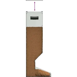vidaXL Hertenvoerbak Zilver 28 x 30 x 80 cm 3 kg Gegalvaniseerd staal