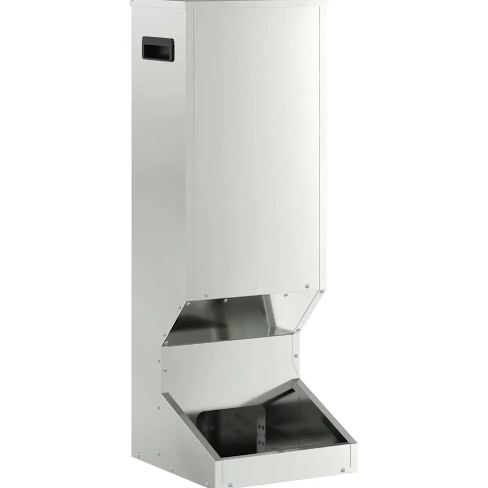 vidaXL Hertenvoerbak Zilver 28 x 30 x 80 cm 3 kg Gegalvaniseerd staal