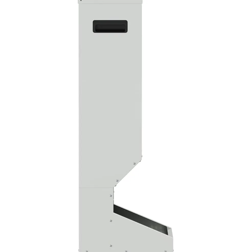 vidaXL Hertenvoerbak Zilver 28 x 30 x 80 cm 3 kg Gegalvaniseerd staal
