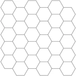 vidaXL Hexagon tegel 10 st Wit Grijs 30 x 30 cm Polyurethaan en PET