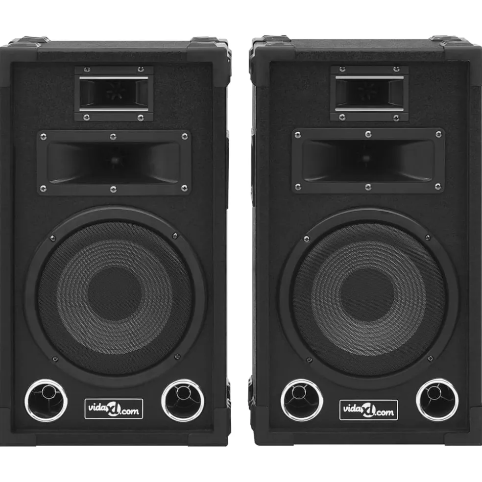 vidaXL Hifi-podiumluidsprekers 2 st passief professioneel 800 W zwart
