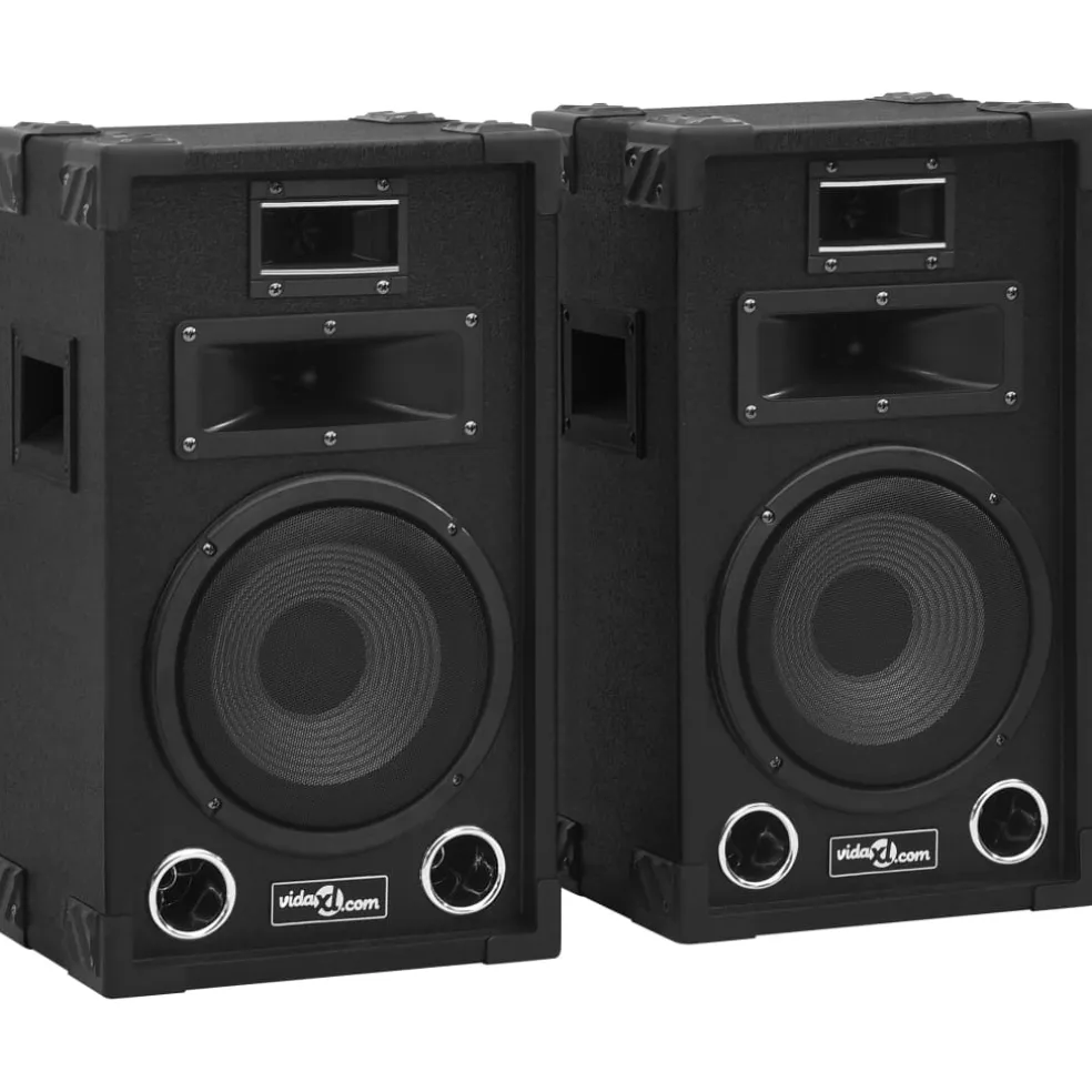 vidaXL Hifi-podiumluidsprekers 2 st passief professioneel 800 W zwart