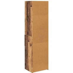 vidaXL Highboard Oud Hout 50 x 42,5 x 185 cm Bewerkt hout