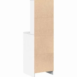 vidaXL Highboard Wit 40 x 41 x 135 cm Bewerkt hout