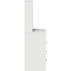 vidaXL Highboard Wit 40 x 41 x 135 cm Bewerkt hout
